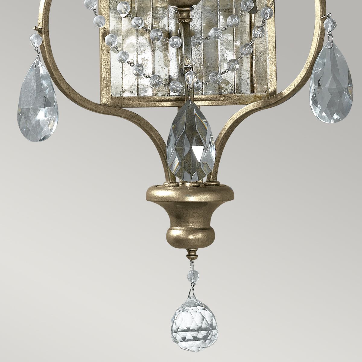 Gianna 3Lt Wall Light - Gilded Silver Finish