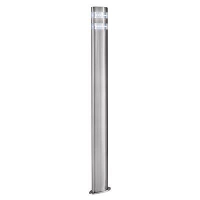 INDIA 24LT 450MM/900MM LED OUTDOOR POST - SATIN SILVER, IP44