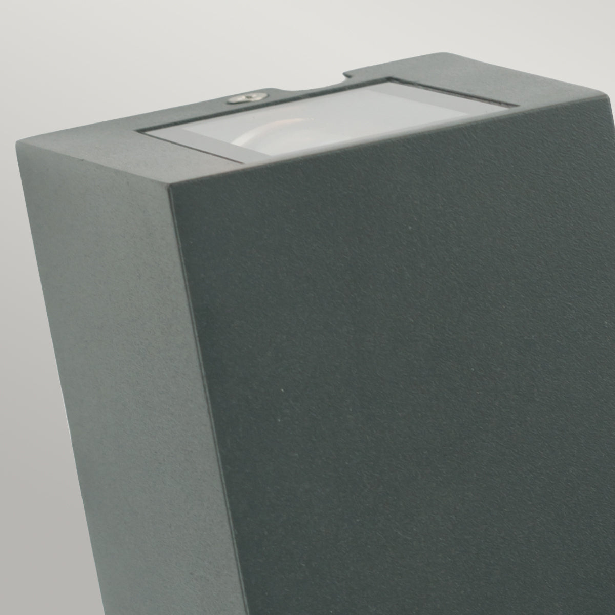 Lillehammer 2 Light Up/Down Wall Light - Aluminium/Graphite/White Finish - Cusack Lighting