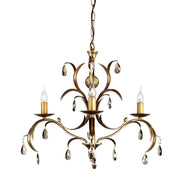 Lily 3Lt Centre Ceiling Light - Bronze Patina Finish