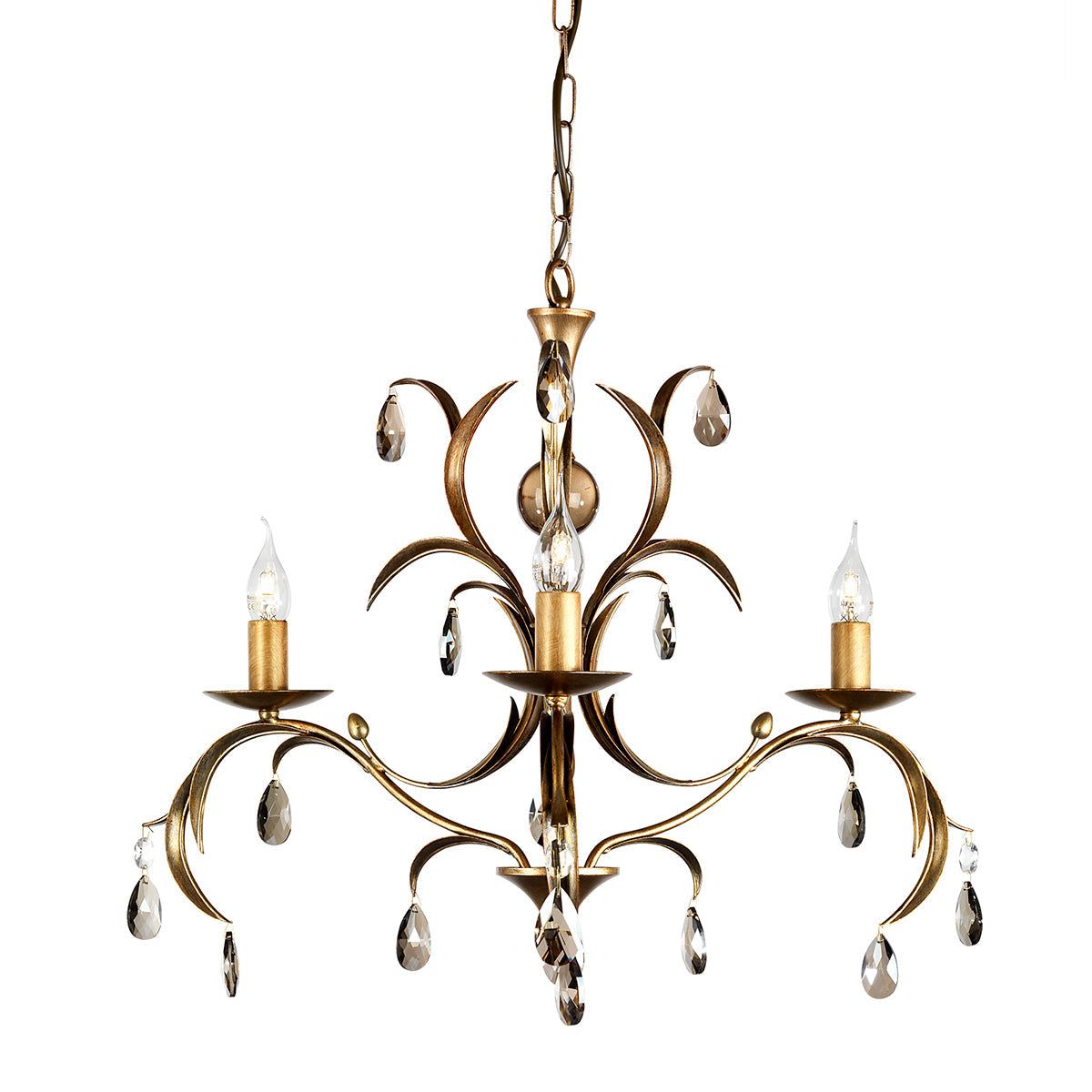 Lily 3Lt Centre Ceiling Light - Bronze Patina Finish