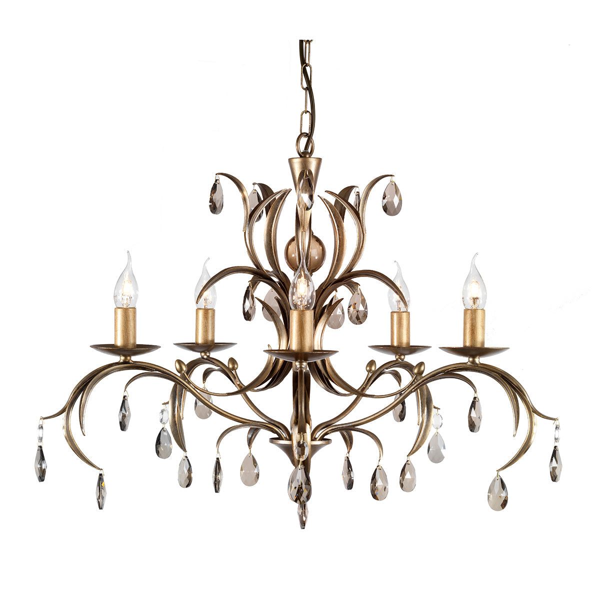 Lily 5Lt Centre Ceiling Light - Bronze Patina Finish