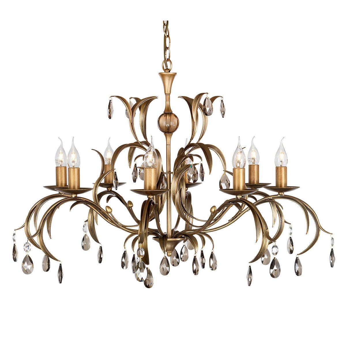 Lily 8Lt Centre Ceiling Light - Bronze Patina Finish