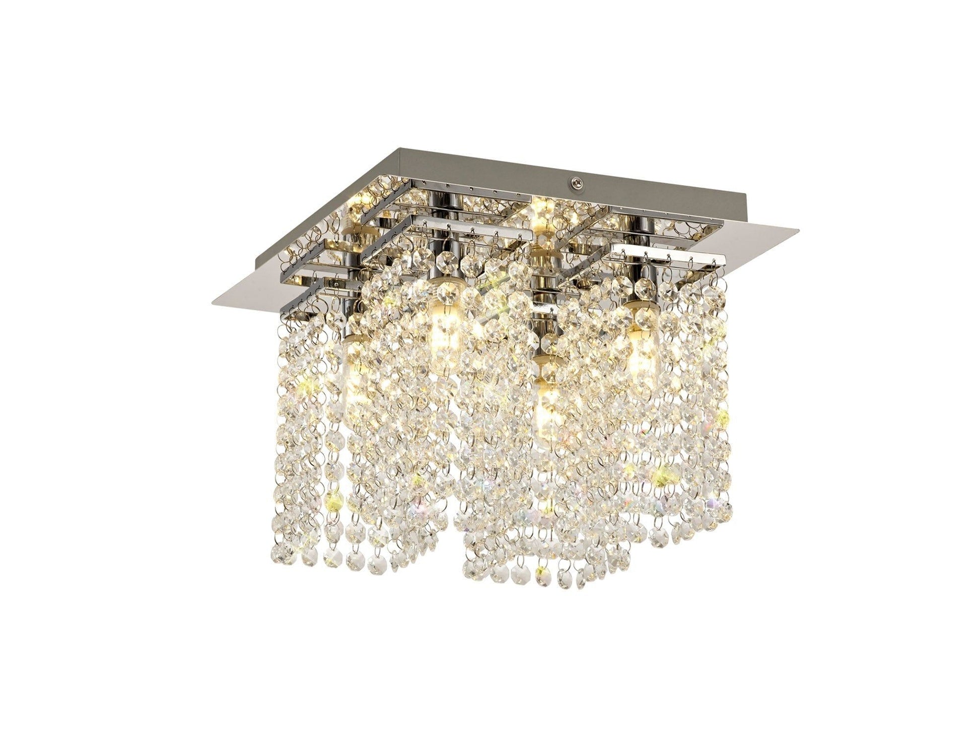 Thaerai Bathroom Ceiling Light, 1 x G9 - Polished Chrome & Crystal Finish IP44
