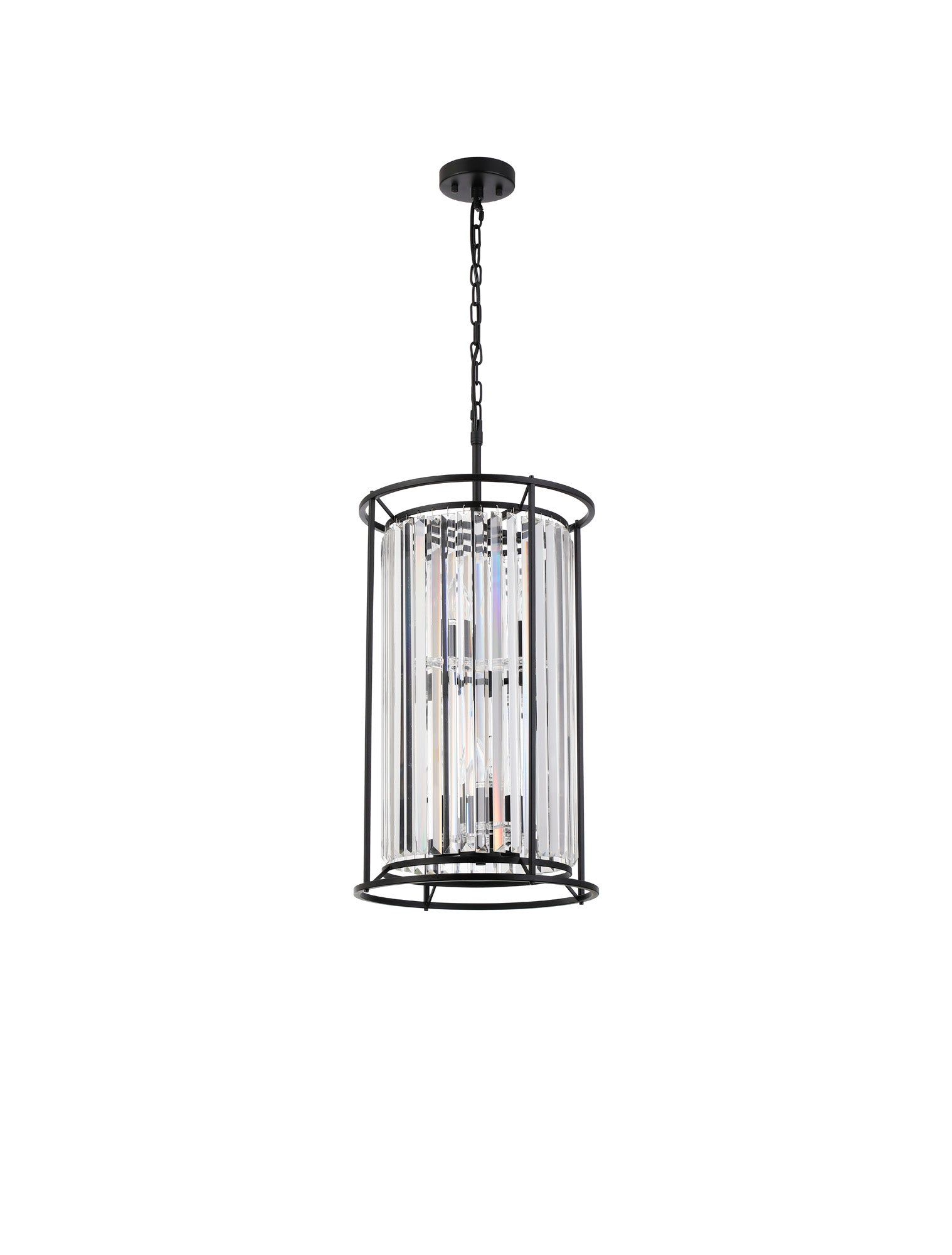 Belle 2 Tier Centre Ceiling Light/Semi Ceiling Convertible, 3+3 x E14 - Satin Black & Clear/Antique Brass & Clear/Polished Nickel & Clear IP20 - Cusack Lighting