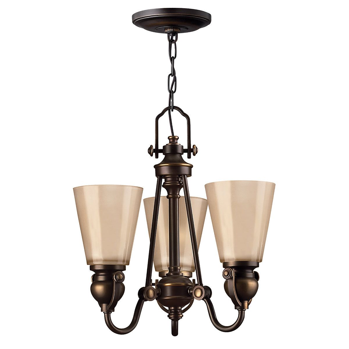 Mayflower 3Lt Centre Ceiling Light - Olde Bronze Finish