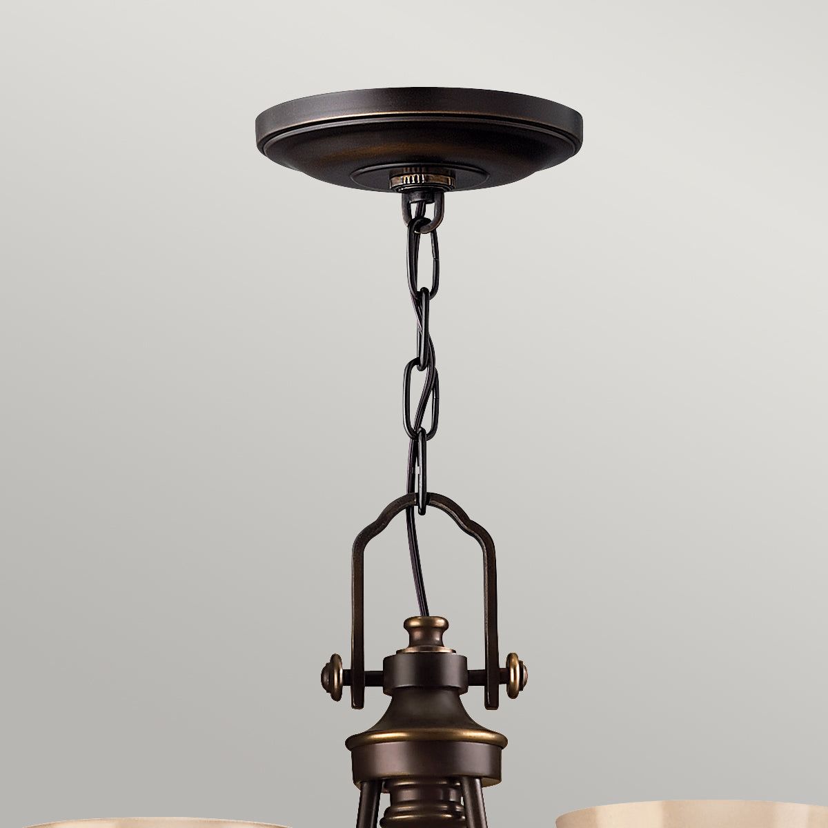 Mayflower 3Lt Centre Ceiling Light - Olde Bronze Finish