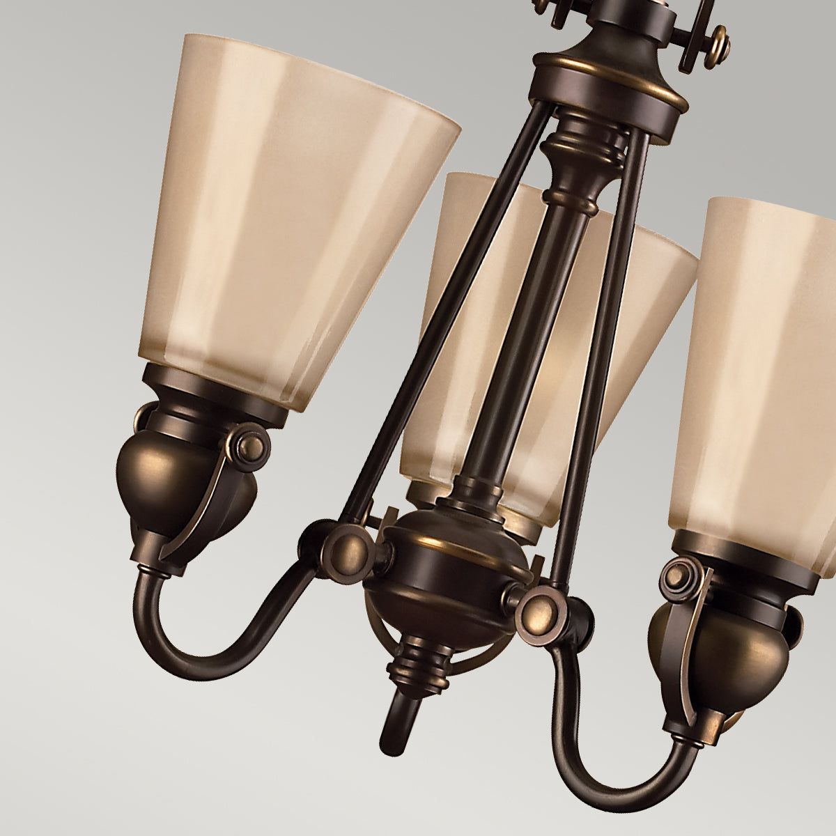 Mayflower 3Lt Centre Ceiling Light - Olde Bronze Finish