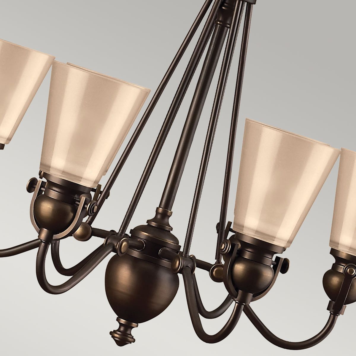 Mayflower 6Lt Centre Ceiling Light - Olde Bronze Finish