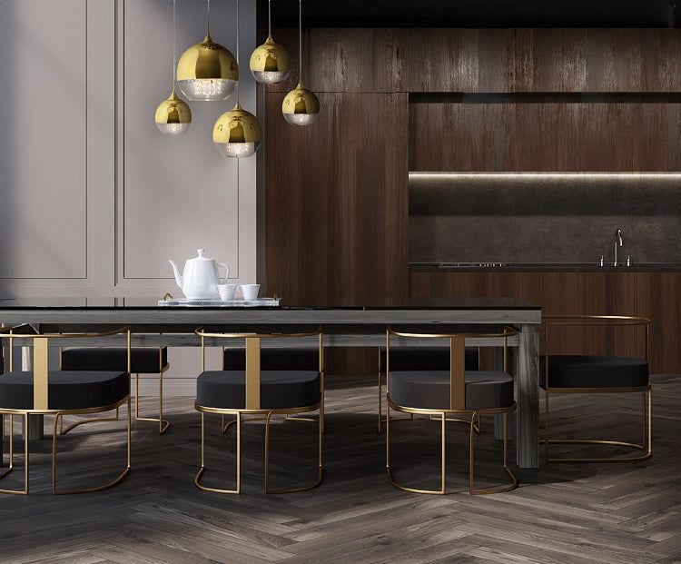 MAYTONI | Fermi 5lt Pendant Lamp | Gold w/Chromo & Glass - Cusack Lighting