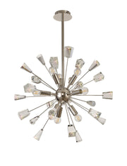 Taranto Pendant Sputnik, 9 Light E14, , Polished Nickel/Brushed Gold & Gloss Black/Crystal