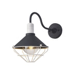 Teome Wall Lamp, 1 Light E27, IP65, Anthracite/Matt White, 2yrs Warranty