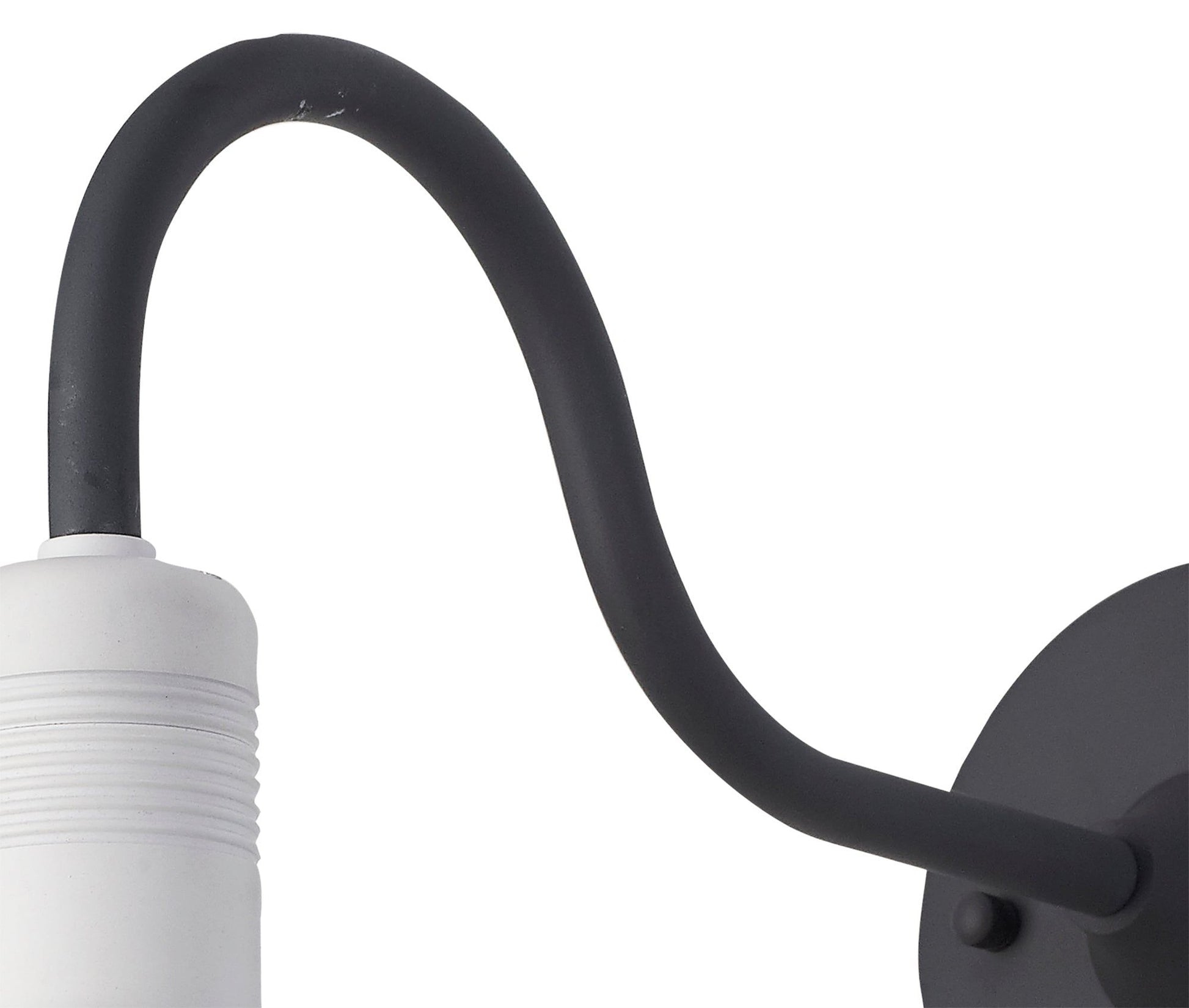 Teome Wall Lamp, 1 Light E27, IP65, Anthracite/Matt White, 2yrs Warranty