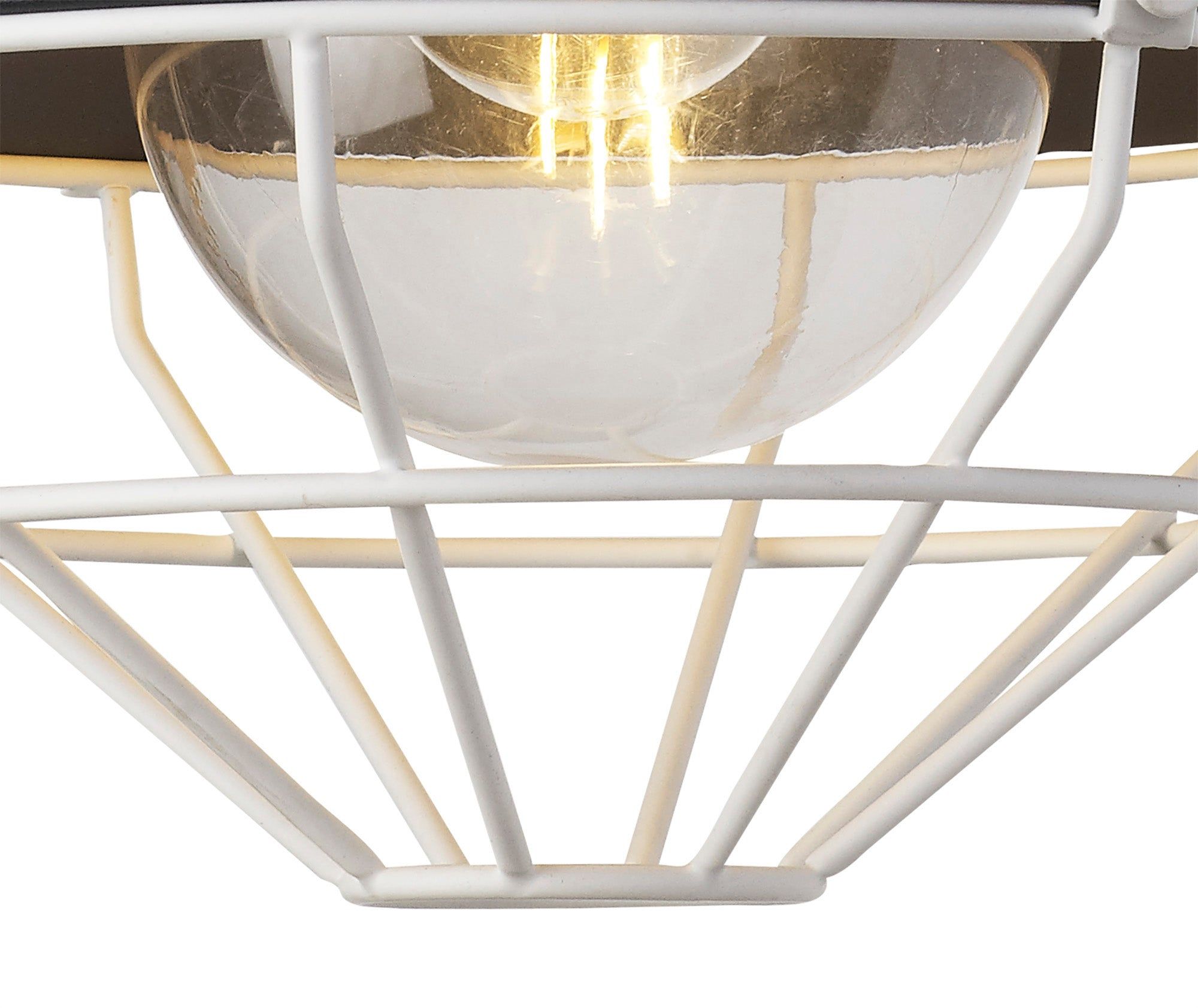 Teome Wall Lamp, 1 Light E27, IP65, Anthracite/Matt White, 2yrs Warranty