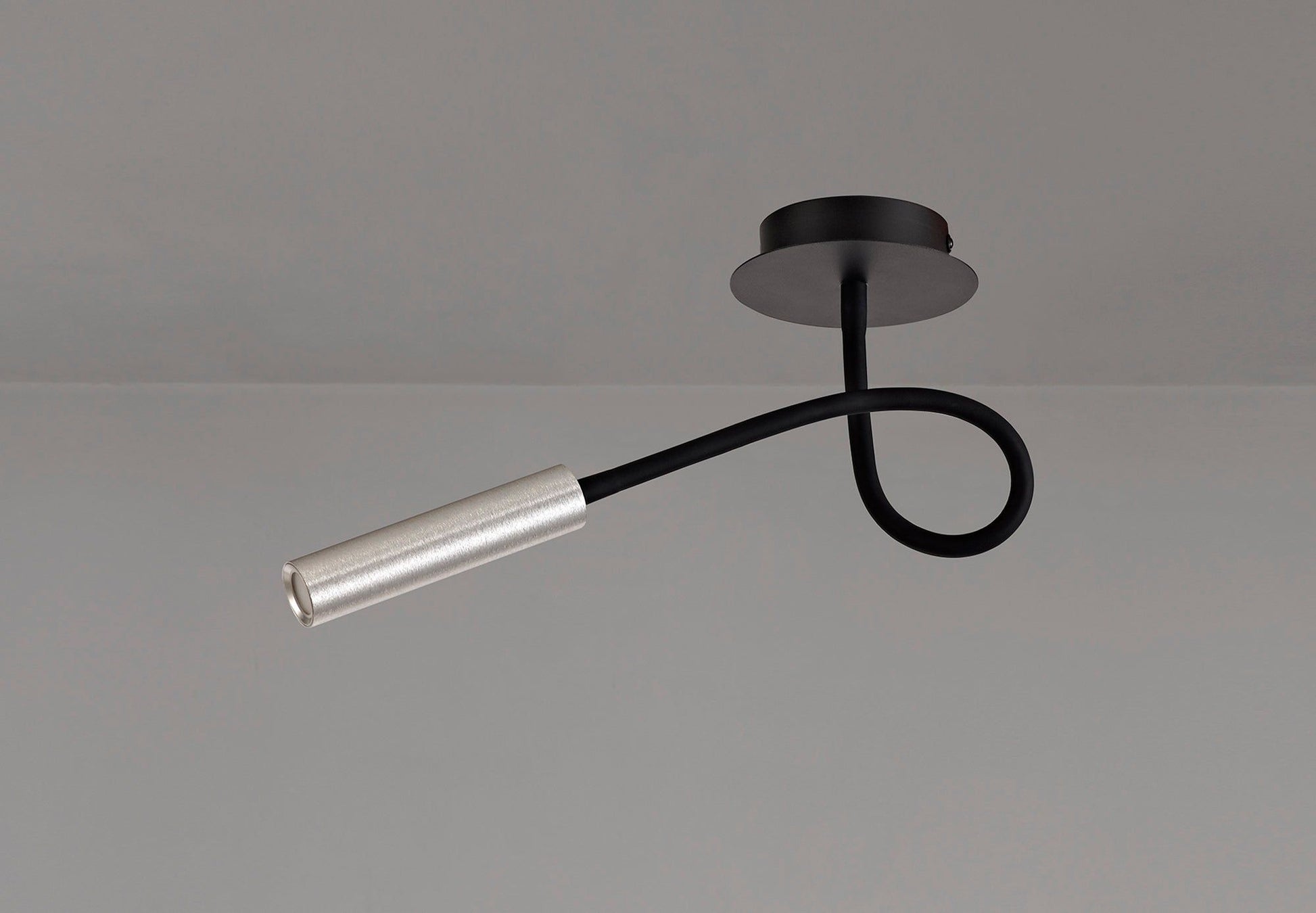 Aibeo Pendant Ceiling Light, 1 Light Adjustable Arm, 5W LED, 3000K, 310lm, Black & Aluminium, 3yrs Warranty IP20