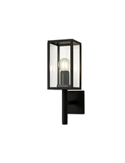 Privins Upward Wall Lamp, 1 x E27, IP54, Graphite Black, 2yrs Warranty