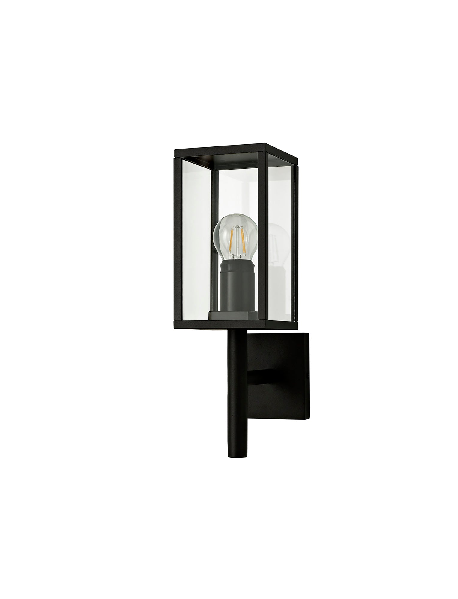 Privins Upward Wall Lamp, 1 x E27, IP54, Graphite Black, 2yrs Warranty