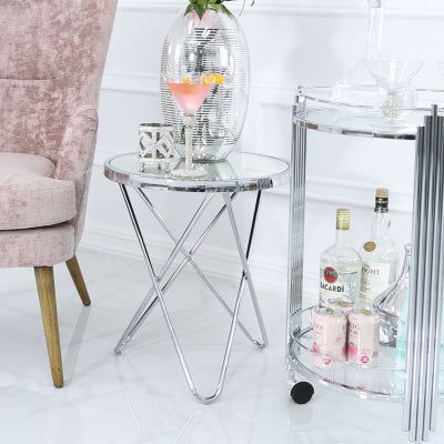 Value Atom Mirror End Table