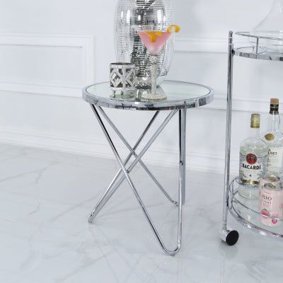 Value Atom Mirror End Table