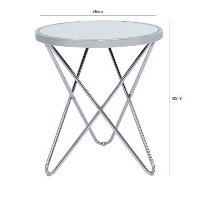 Value Atom Mirror End Table