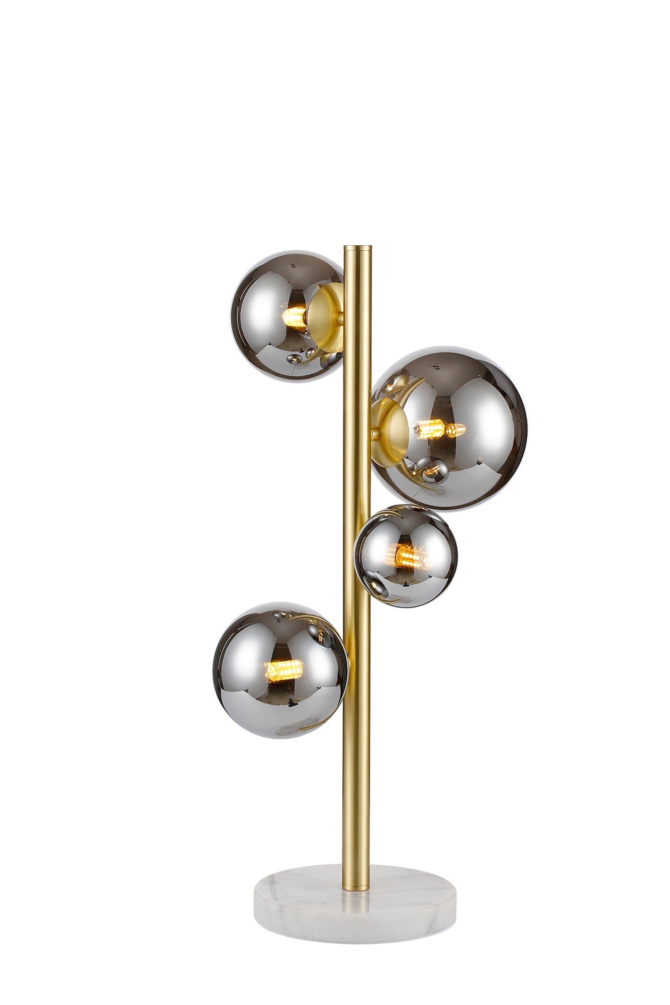 Seville 4 Lt Table Lamp, Gold/Black/Nickel - Various Shade Finishes - Cusack Lighting