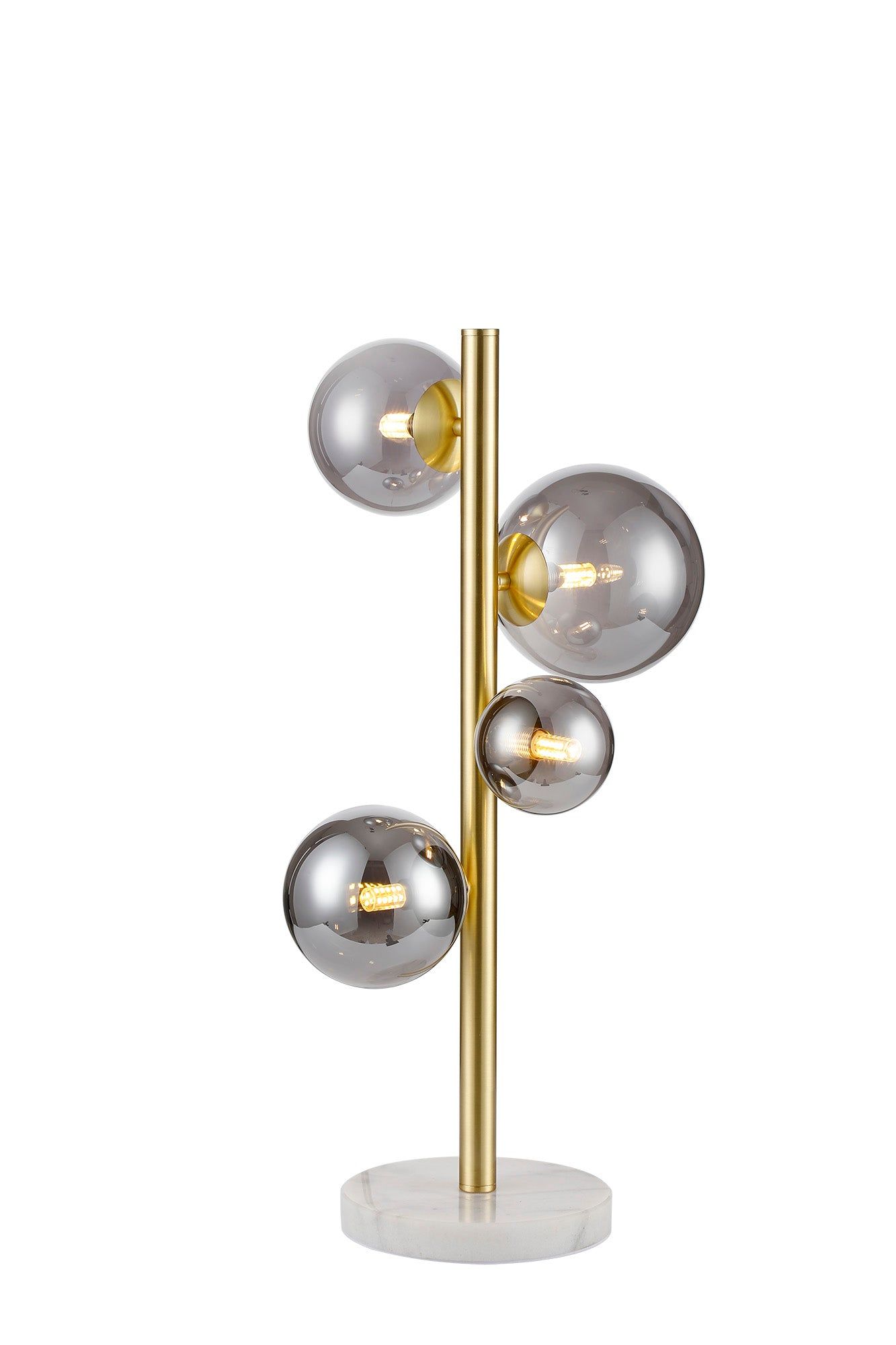 Seville 4 Lt Table Lamp, Gold/Black/Nickel - Various Shade Finishes - Cusack Lighting