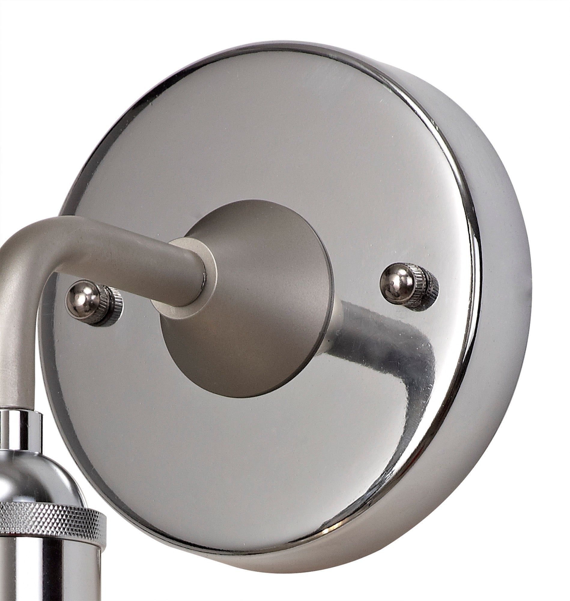 Soiree Wall Lamp 1 Light E27 IP65 Exterior Titanium Silver/Polished Chrome