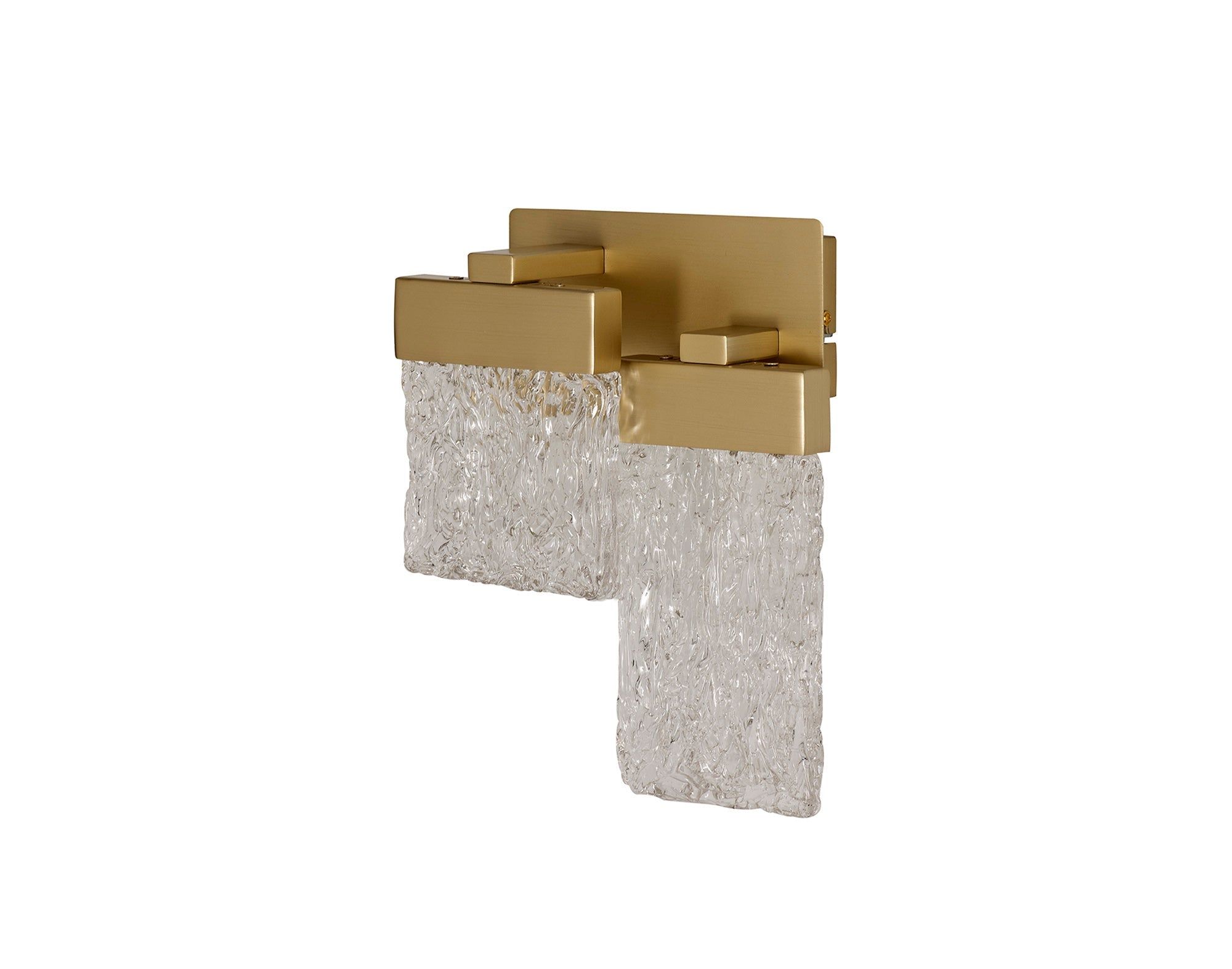 Spades Wall Lamp, 2 x 4.5W LED, 3000K, Painted Brushed Gold, 3yrs Warranty