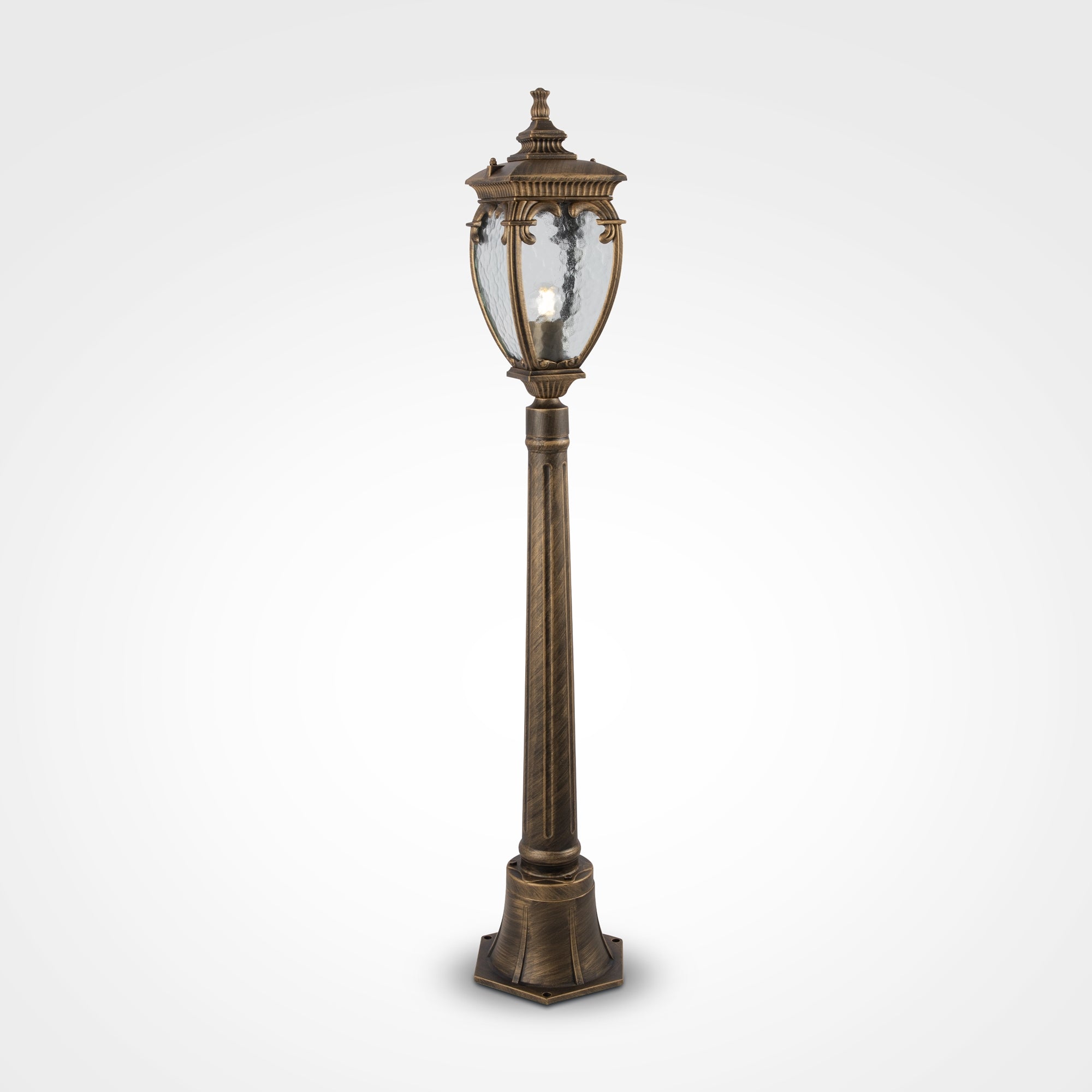 Fleur Large Post - Black / Antique Bronze