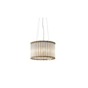 Arizona 6Lt Ribbed Glass Pendant