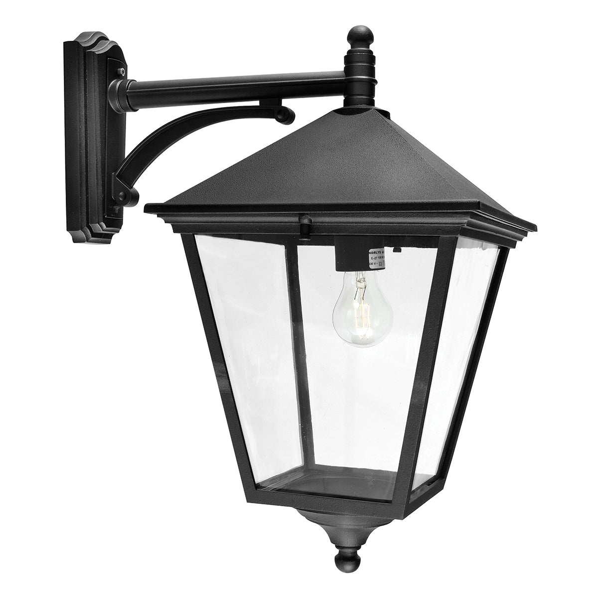 Turin 1 Light Medium/Large Down/Up Wall Lantern - Black