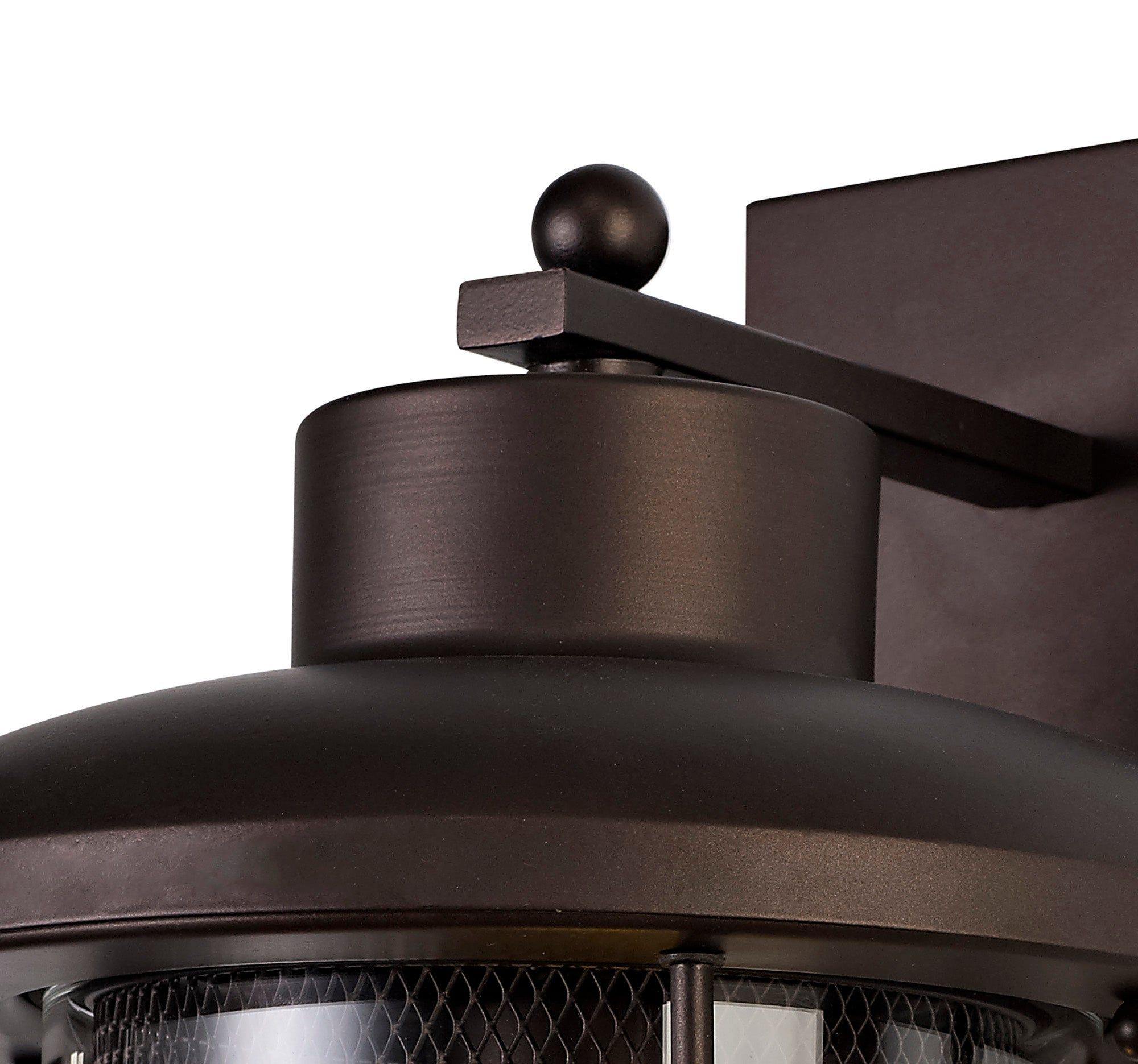 Turbo Extra Large/Large/Small Wall Lamp, Antique Bronze/Clear Glass, IP54, 2yrs Warranty