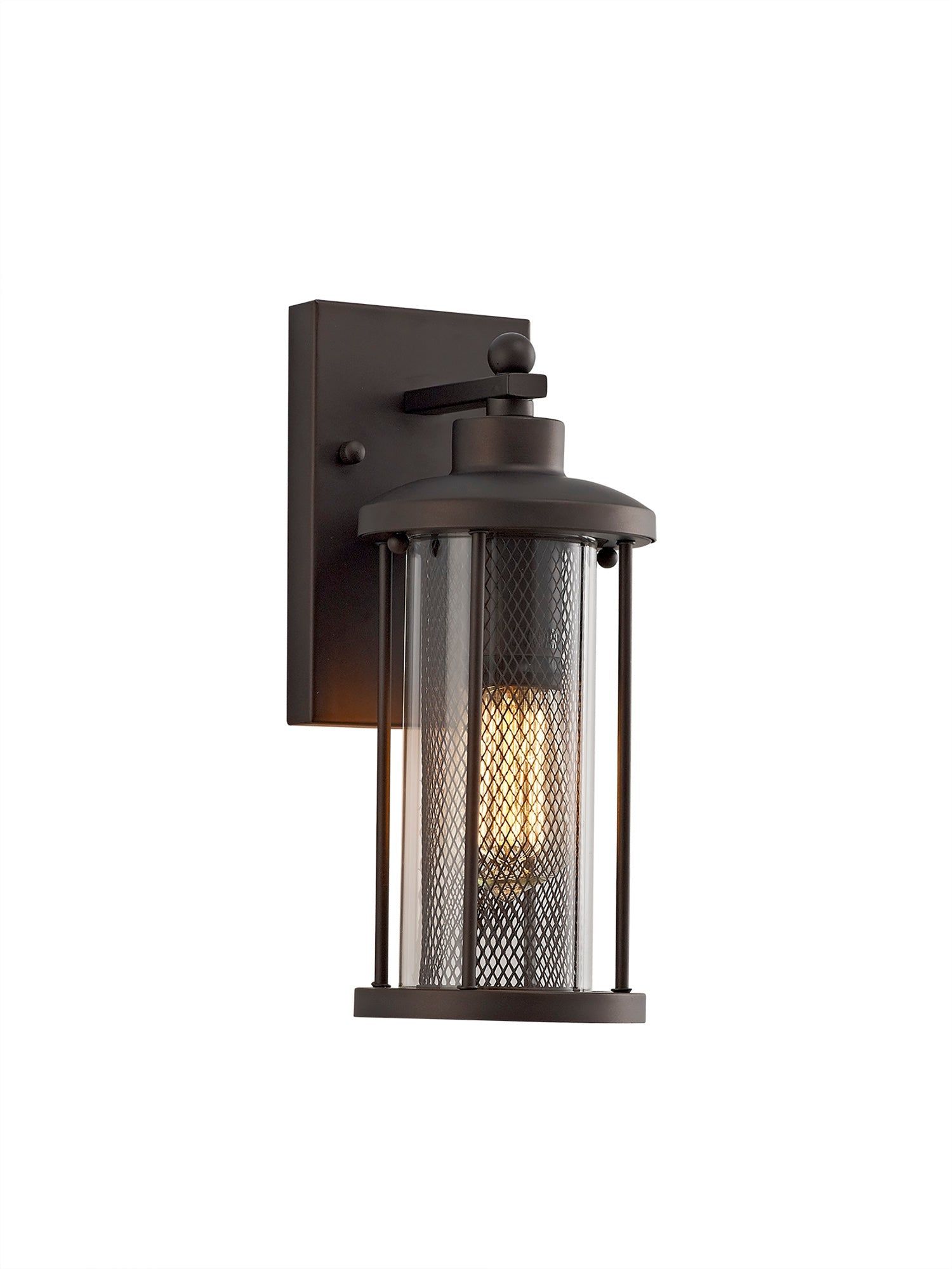 Turbo Extra Large/Large/Small Wall Lamp, Antique Bronze/Clear Glass, IP54, 2yrs Warranty