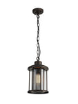Turbo Pendant, Antique Bronze/Clear Glass, IP54, 2yrs Warranty