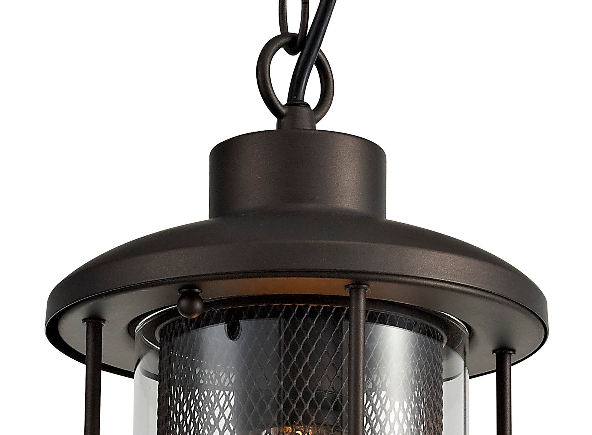 Turbo Pendant, Antique Bronze/Clear Glass, IP54, 2yrs Warranty