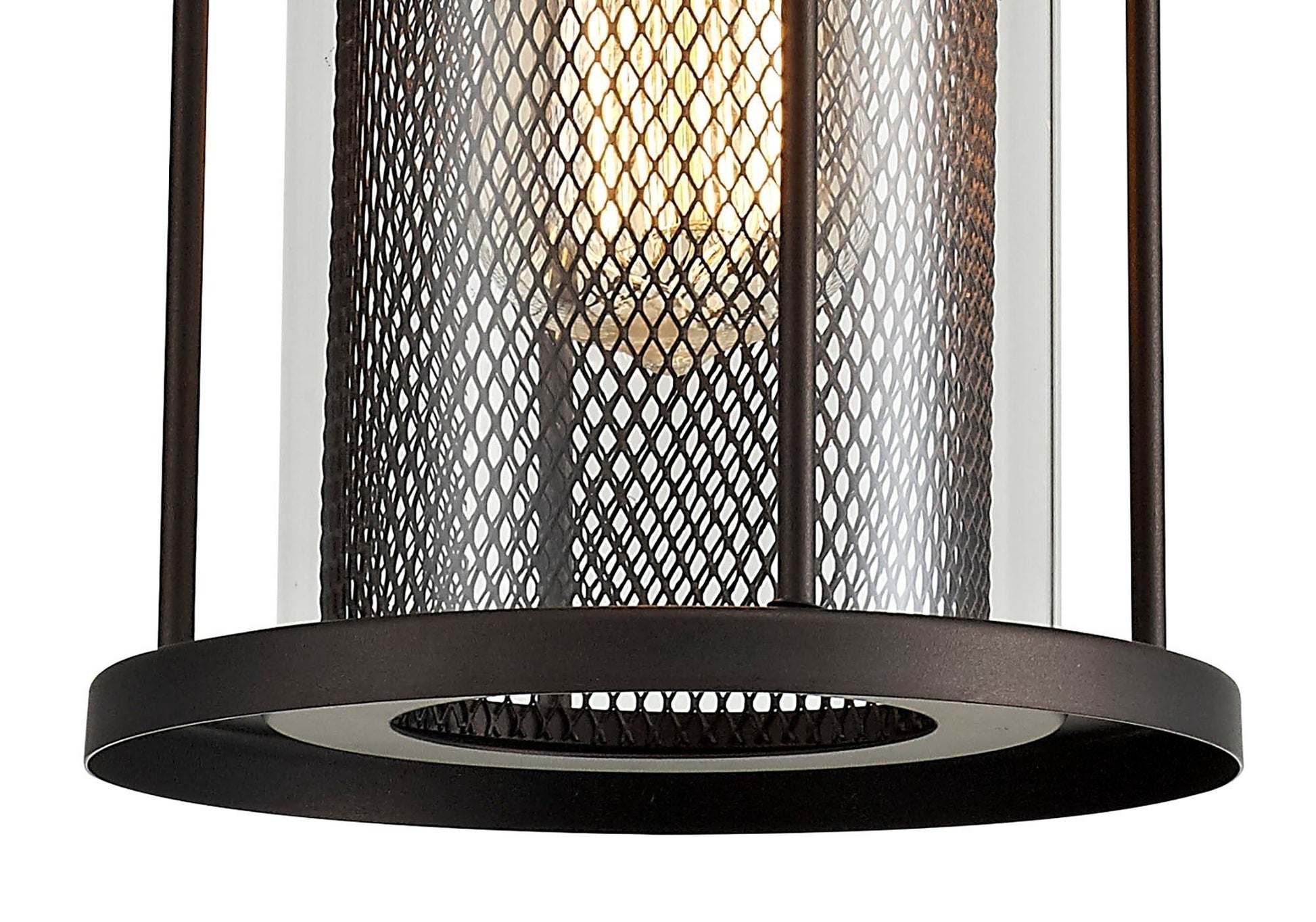 Turbo Pendant, Antique Bronze/Clear Glass, IP54, 2yrs Warranty