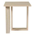 Prue Side Table- Travertine Effect