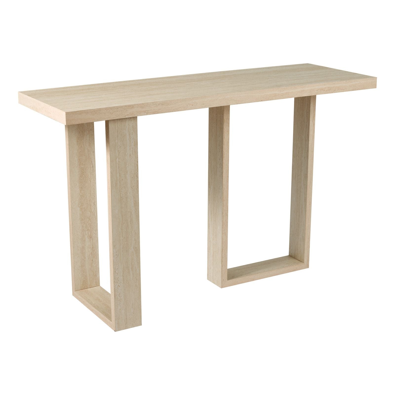 Prue Console Table- Travertine Effect