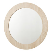 Ioana Round Mirror- Travertine Effect 80cm