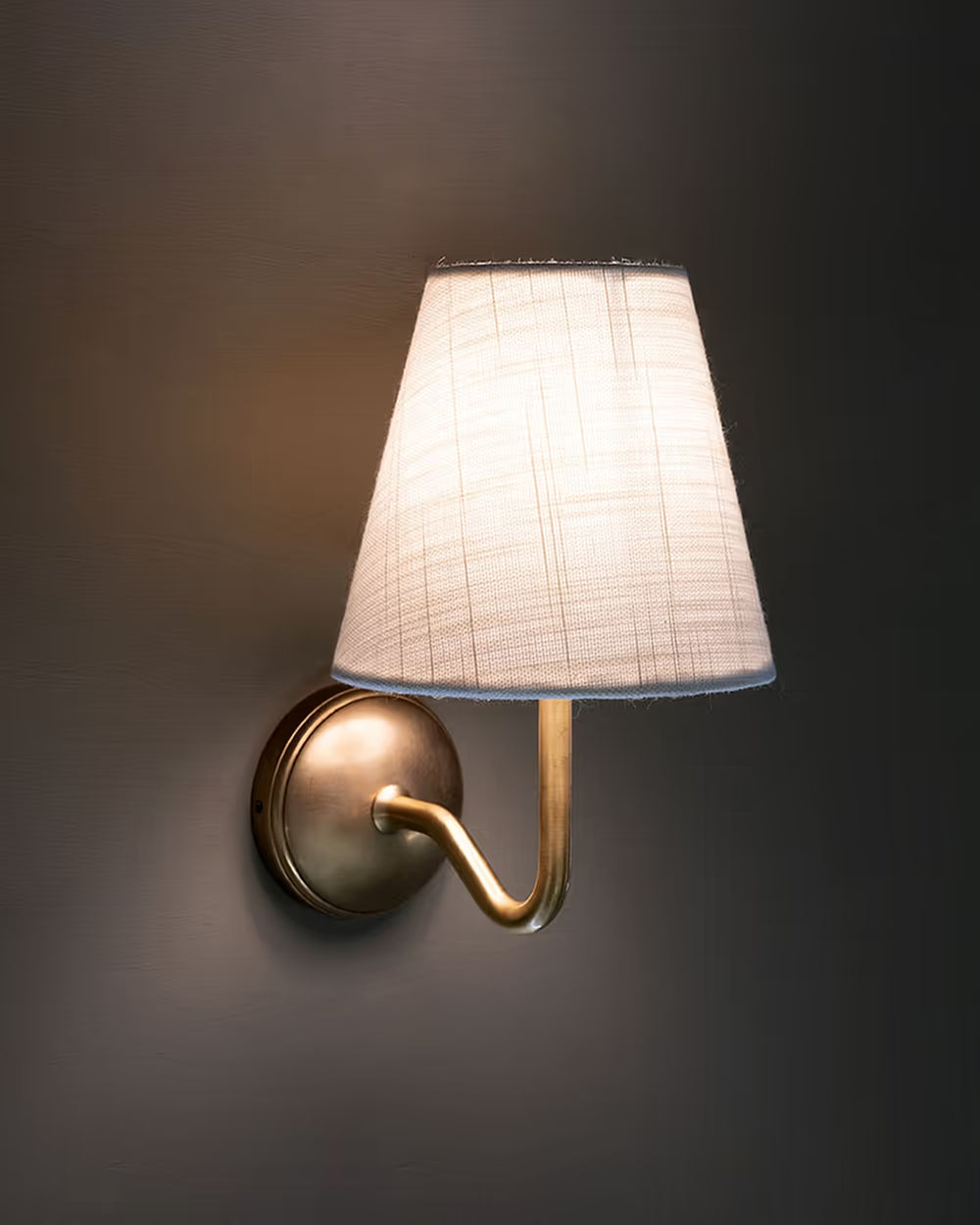 Malvern Wall Light- Brass and White Alabaster Finish