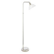 Novak Floor Lamp- Antique Brass/ Bright Nickel