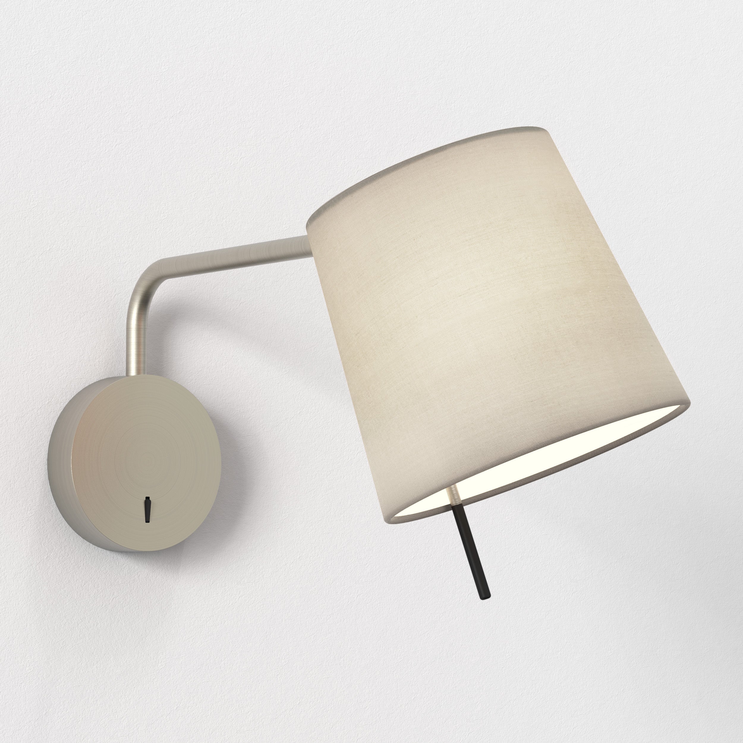 Mitsu Swing Arm Wall Light- Matt Nickel/Bronze
