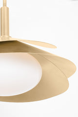 Brookhaven 1Lt Pendant - Vintage Gold Leaf