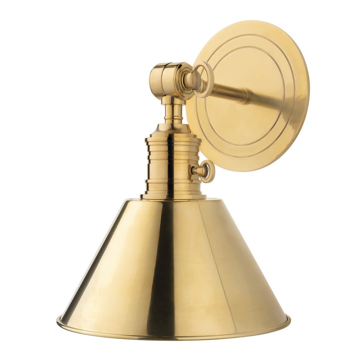 Garden City 1Lt Wall Sconce - Brass