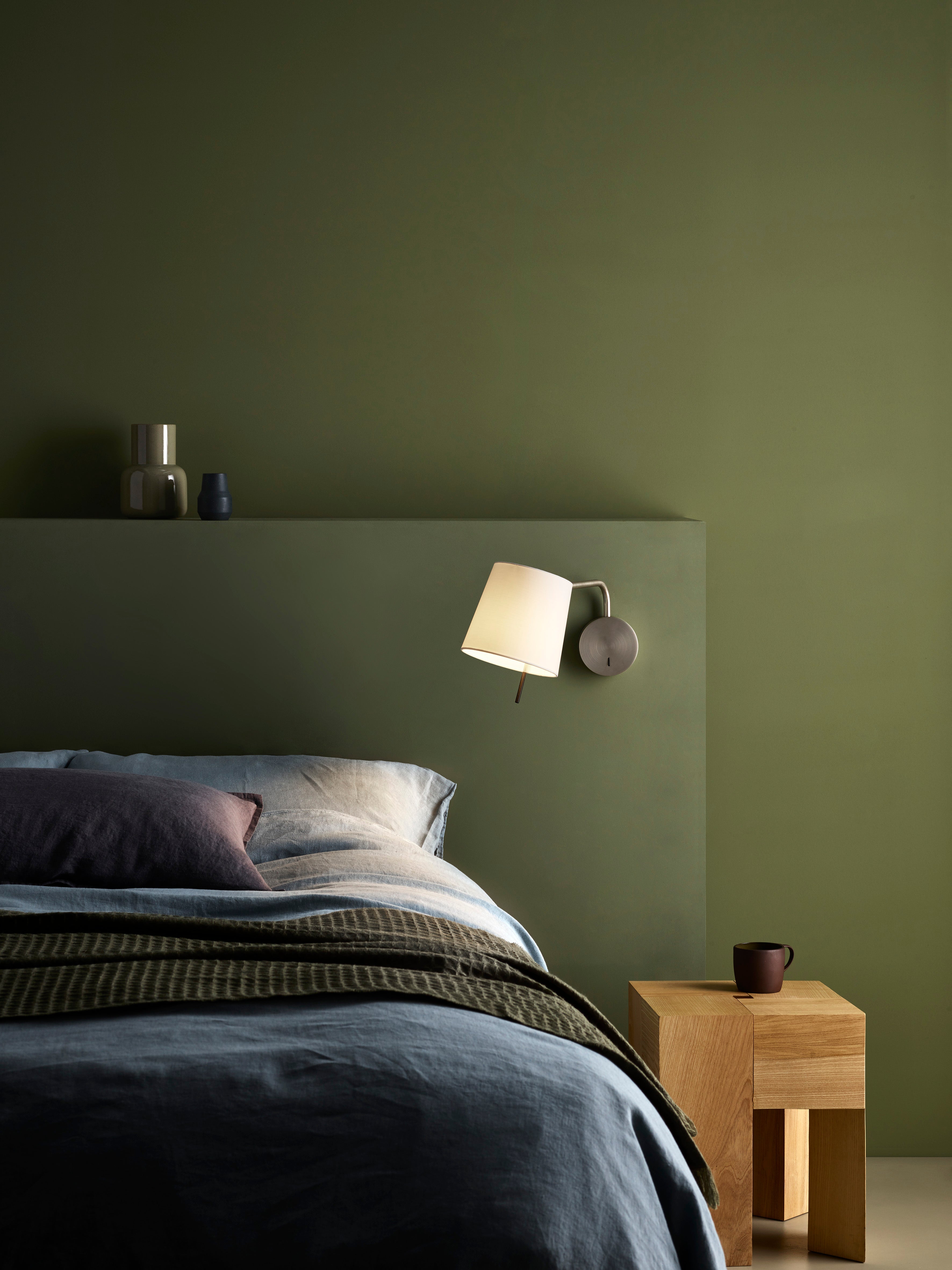 Mitsu Swing Arm Wall Light- Matt Nickel/Bronze