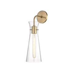 Anya 1Lt Wall Sconce - Brass/Nickel