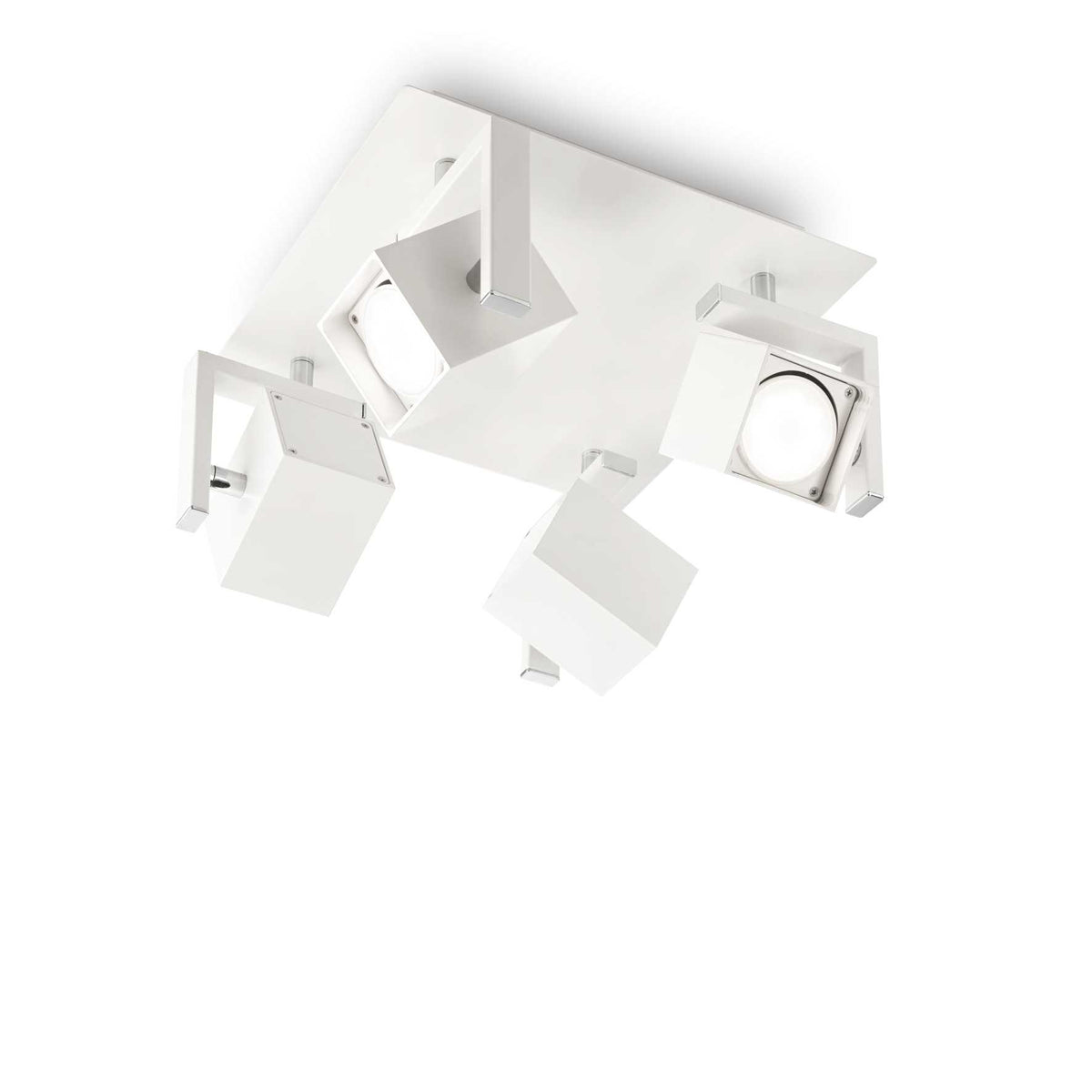 Mouse 4Lt Plate Spotlight IP20  - White/Black