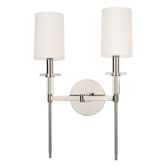 Amherst 2Lt Wall Sconce - Brass/Nickel