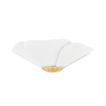 Madeline LED Flush Mount - Brass & Linen
