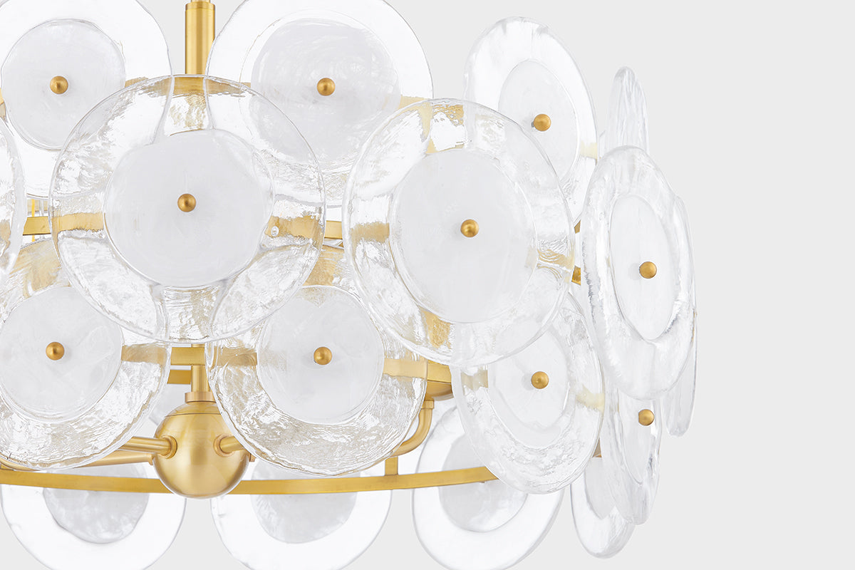 Zoella 3/5Lt Chandelier - Aged Brass